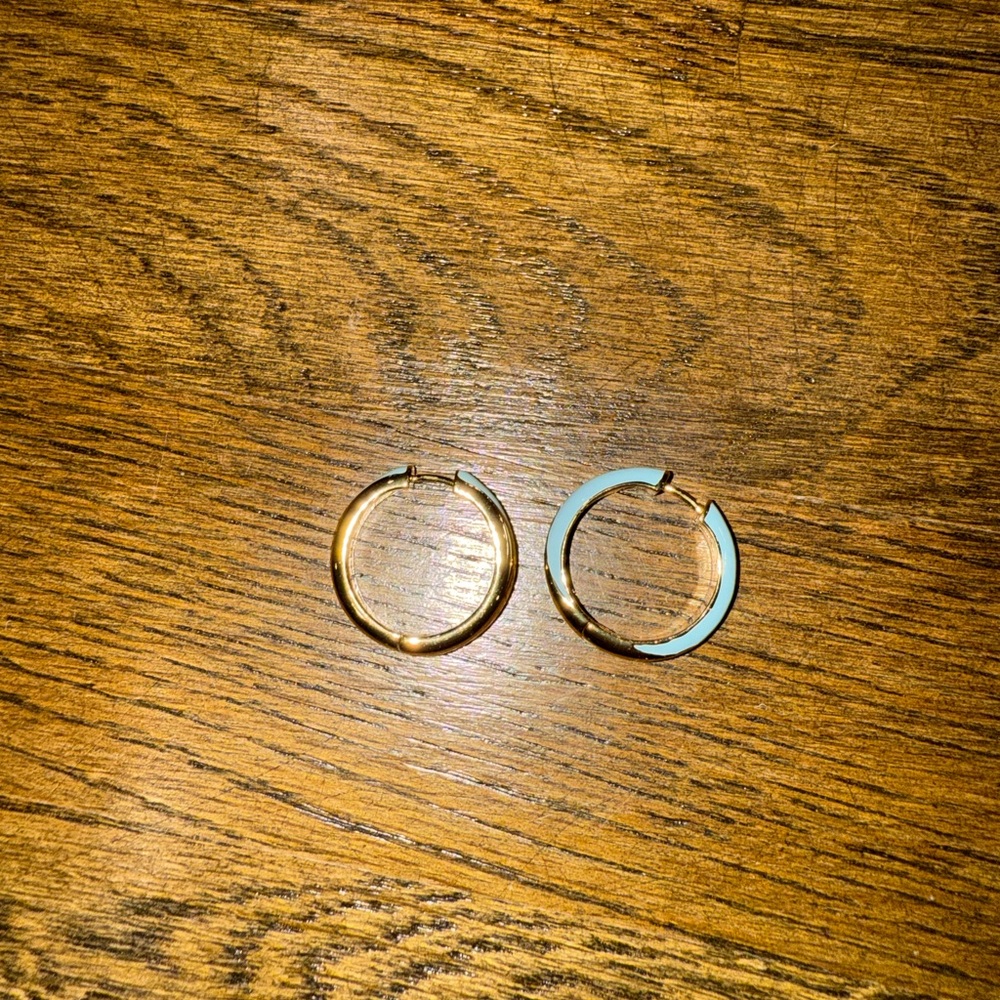 Elegant Gold and Silver Hoop Earrings